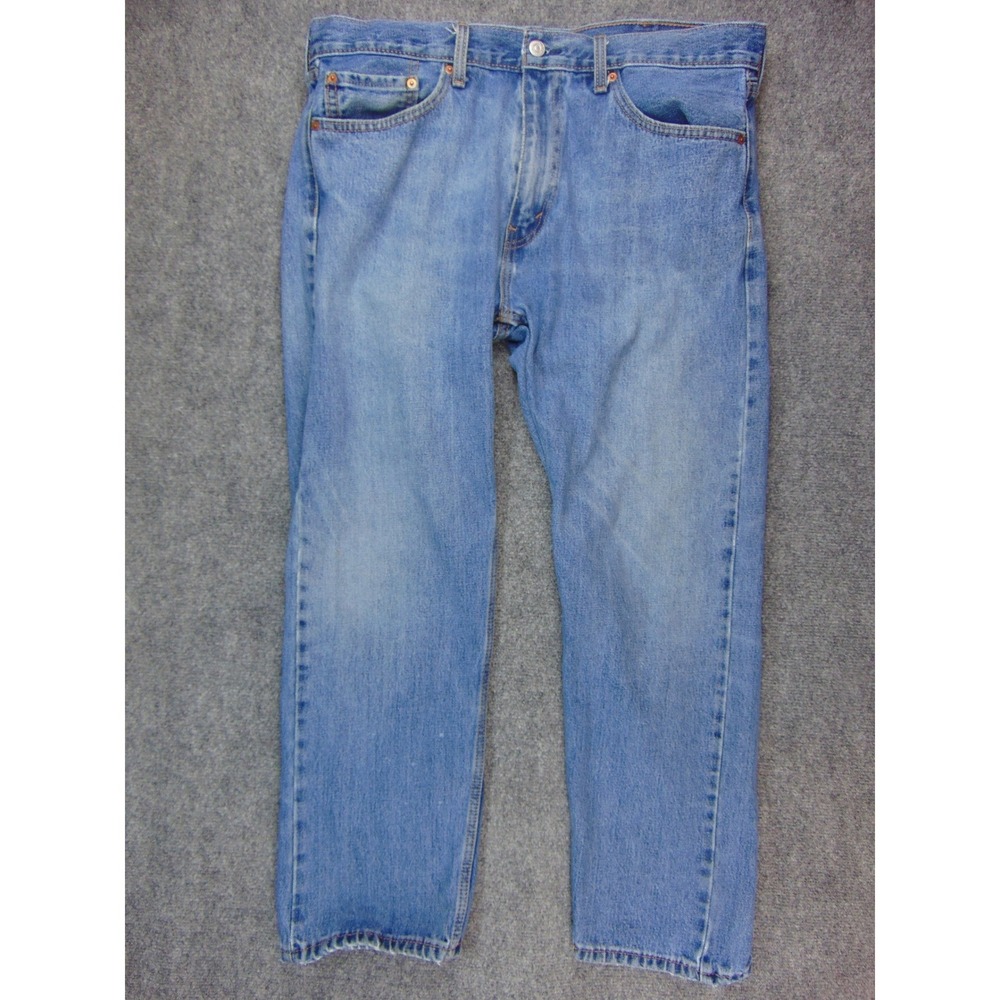 Levi's 505 Jeans Mens 38x30 Straight Leg Blue Denim Workwear Casual Classic